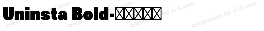 Uninsta Bold字体转换